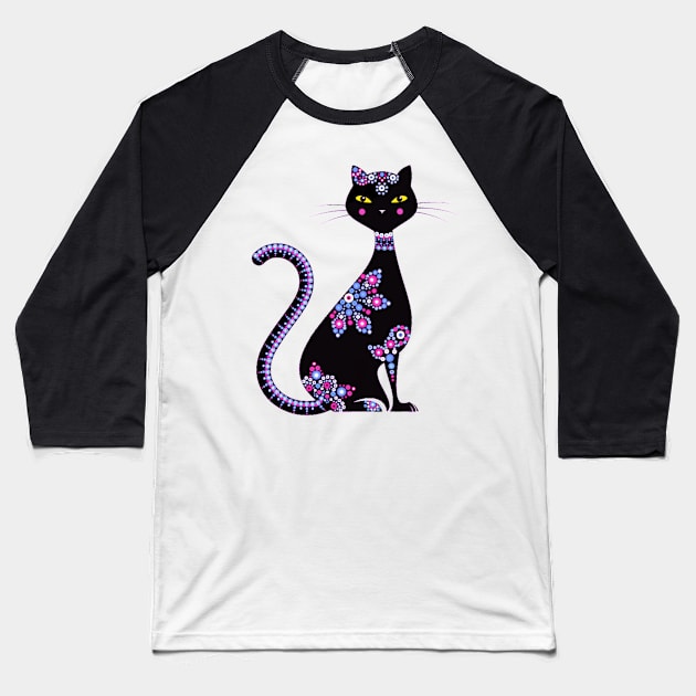 Kitty Baseball T-Shirt by Rumpelstilskin Shop